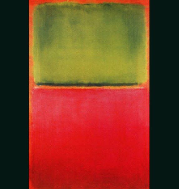 Mark Rothko Green Red on Orange